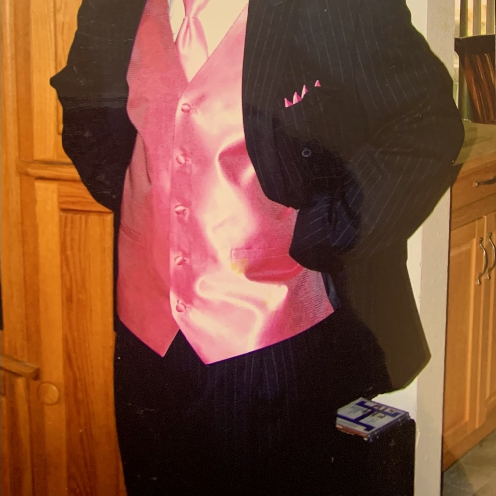 Men’s vest and bow tie